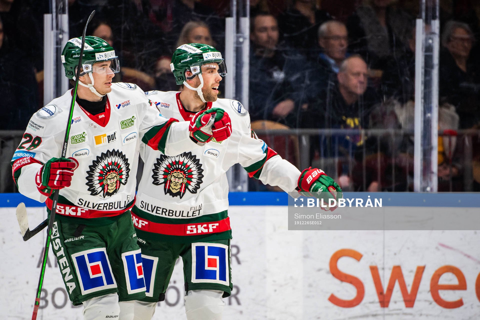 Frölundas Johan Sundström jublar