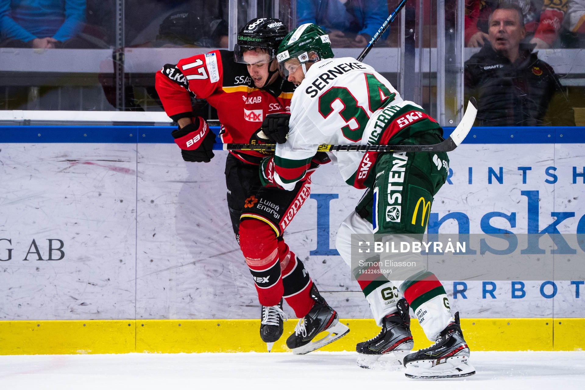 Luleås Isac Brännström Frölundas Theodor Lennström