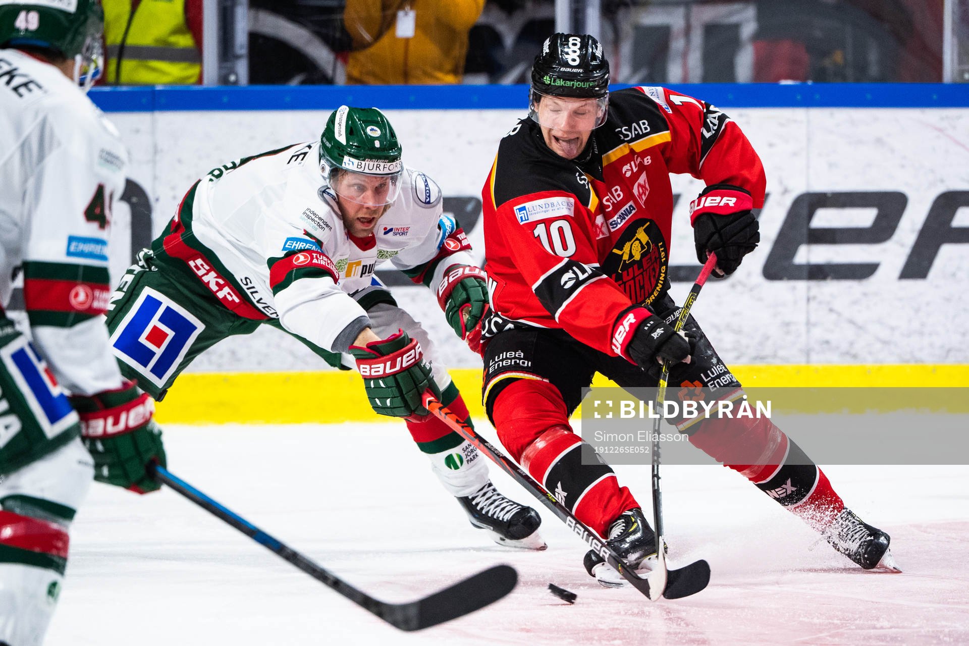 Frölundas Viktor Ekbom och Luleås Einar Emanuelsson
