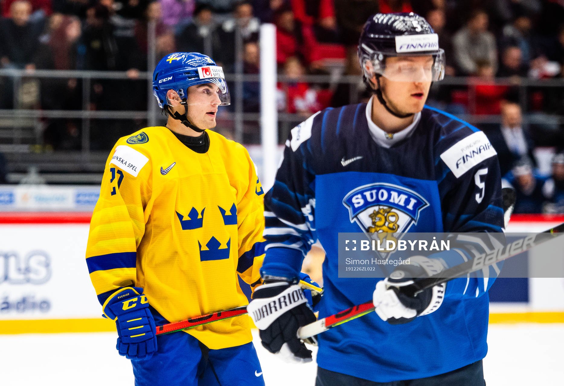 Nils Höglander of Sweden looks dejected