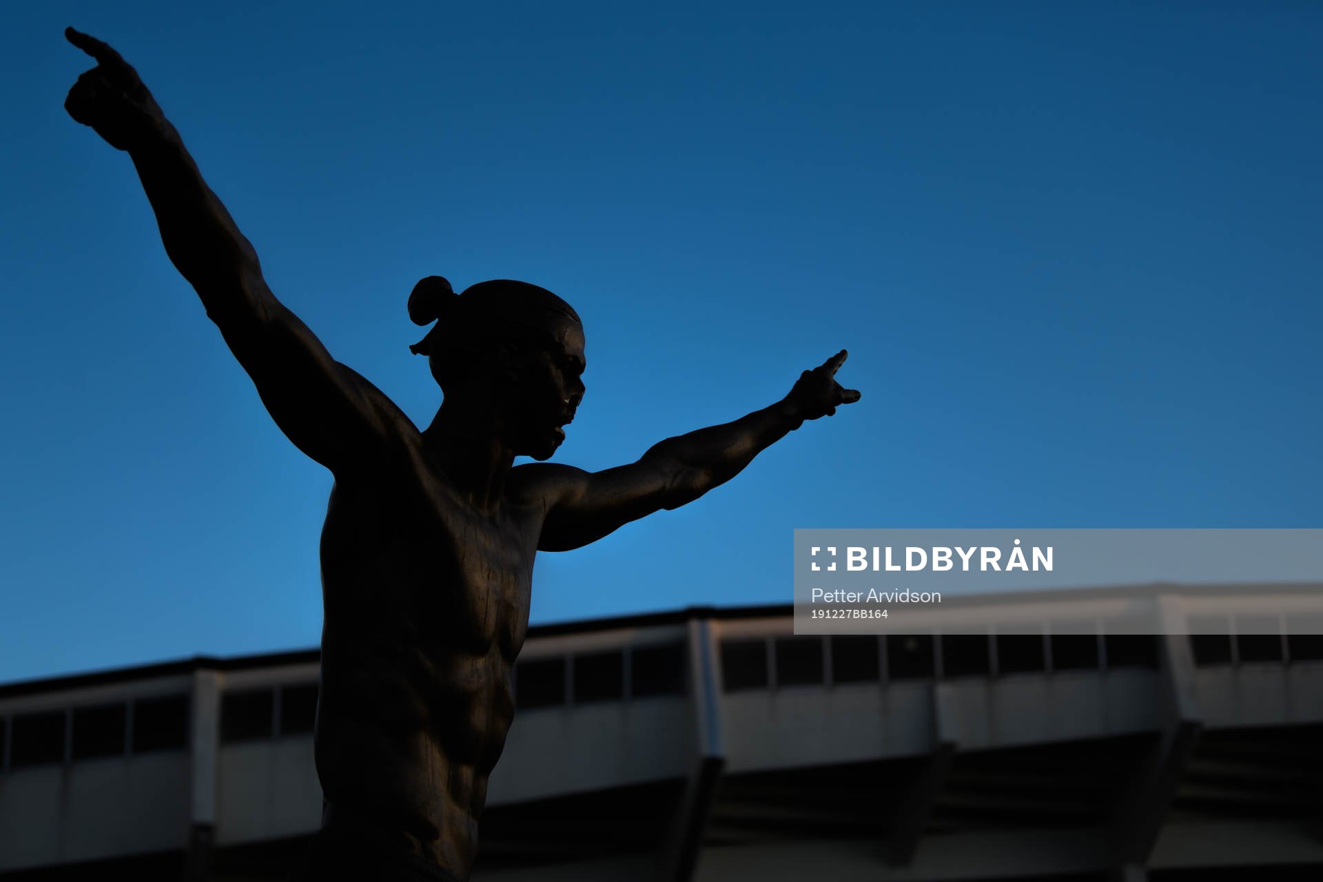 The statue of Zlatan Ibrahimovic has been vandalized,