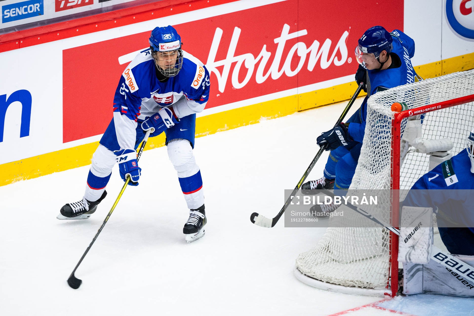 Michal Mrazik of Slovakia and Vladimir Schlychov of