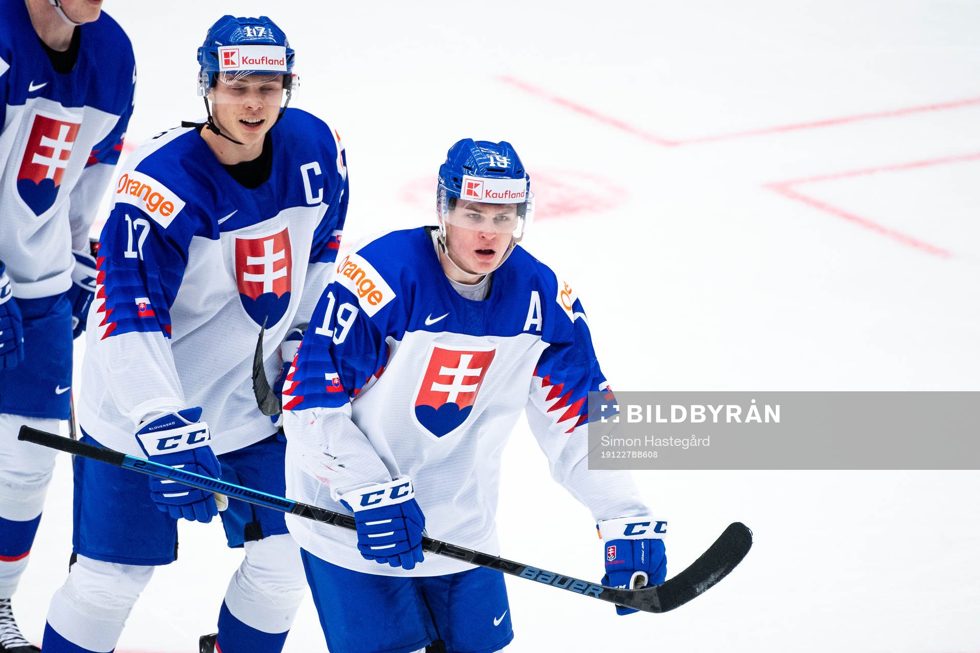 Robert Dzugan of Slovakia celebrates the 3-1 goal