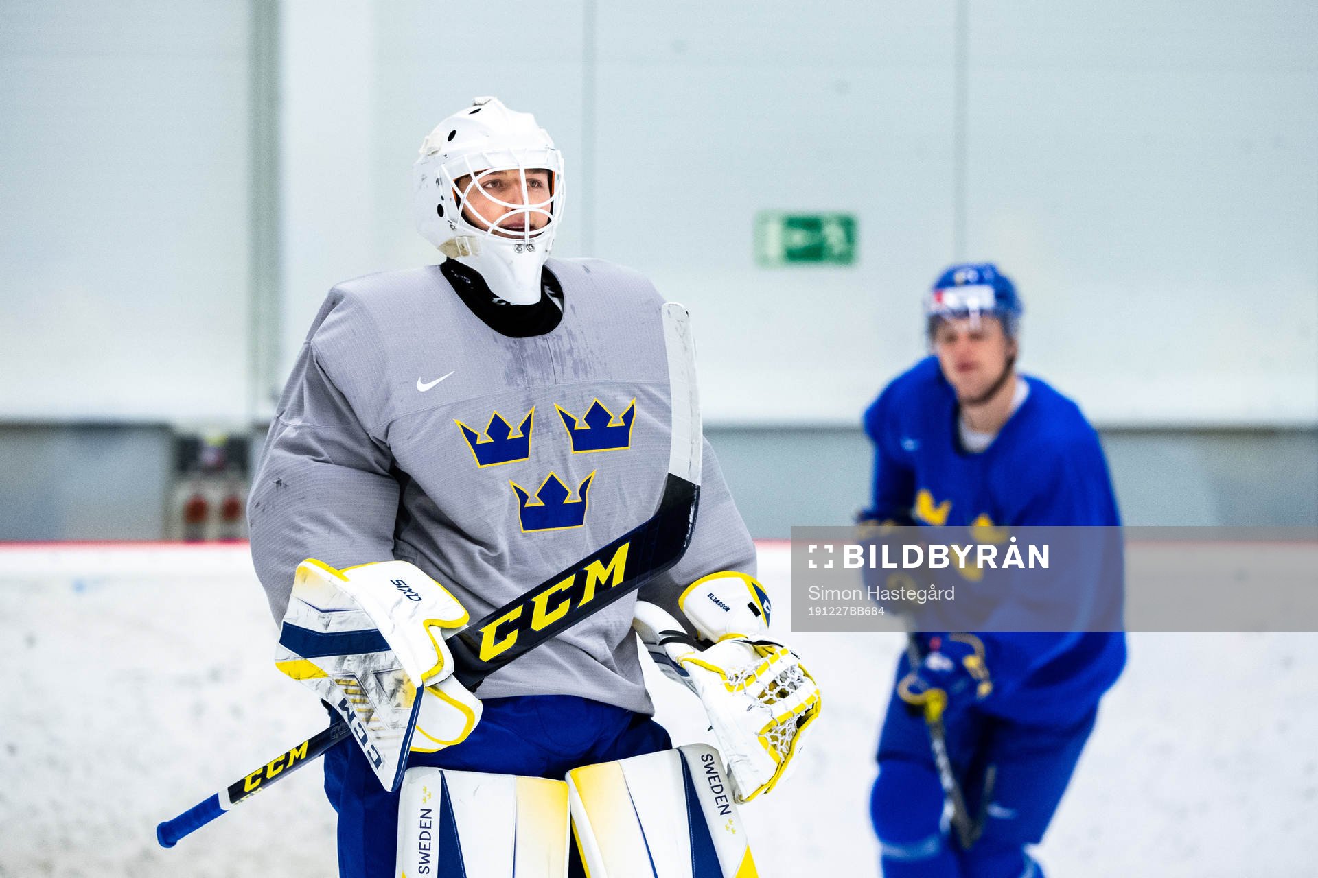 Goalkeeper Jesper Eliasson of Sweden