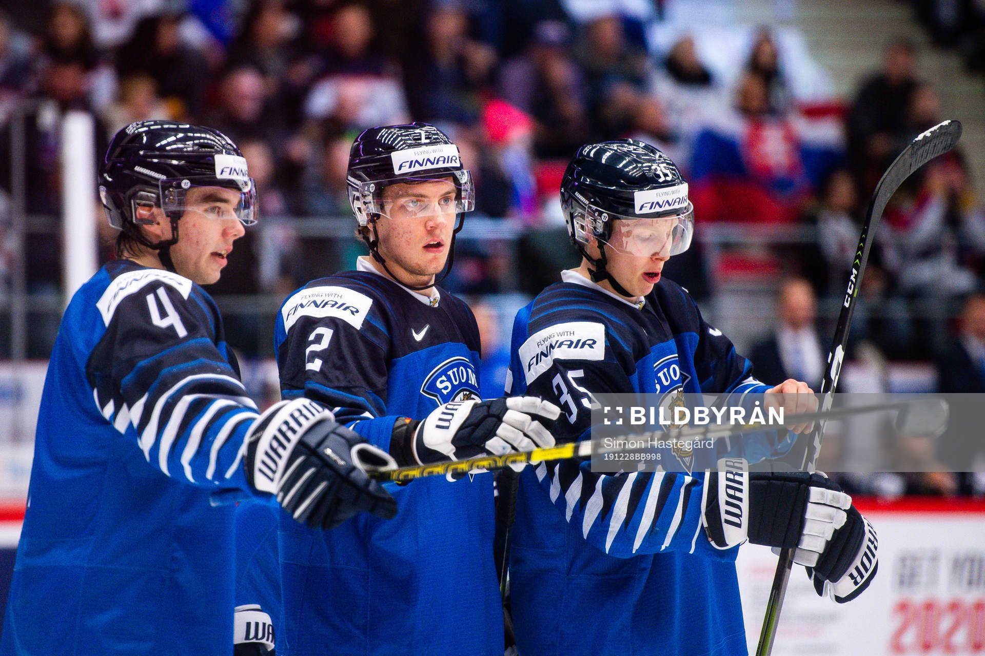Ville Heinola, Santeri Tatakka and Aku Räty of Finland