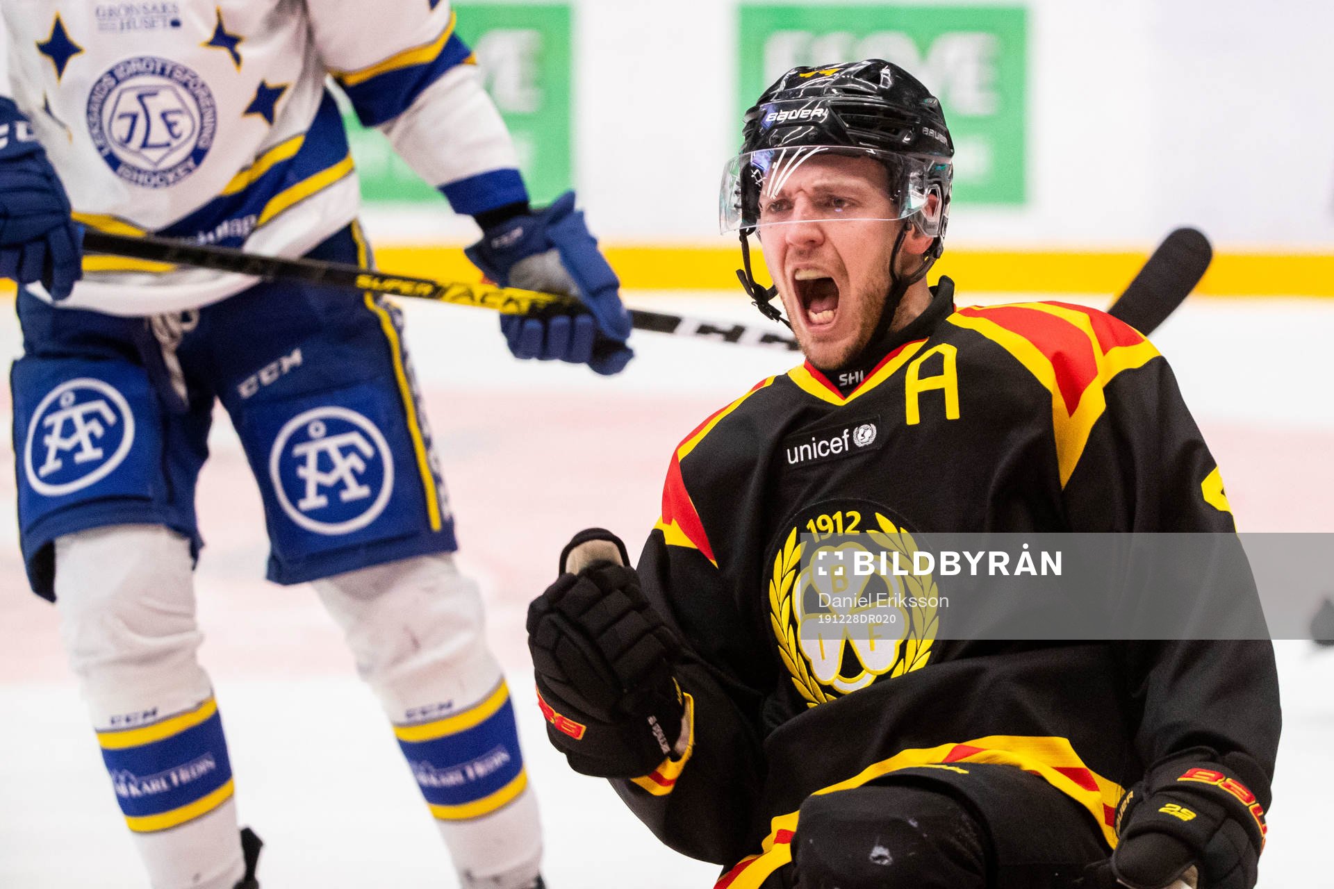 Brynäs Jacob Blomqvist jublar