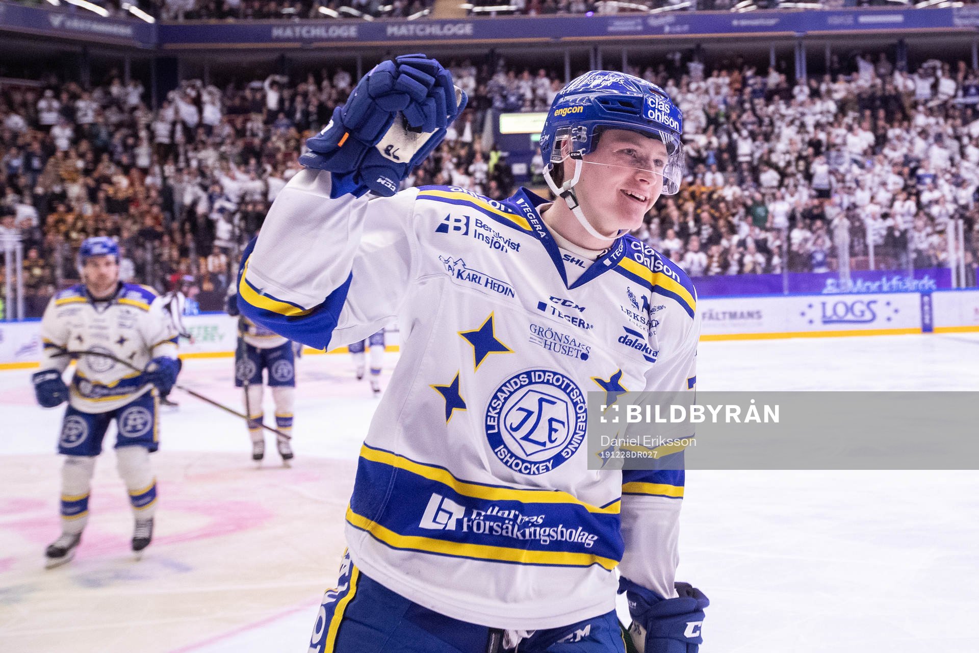 Leksands Lucas Nordsäter jublar