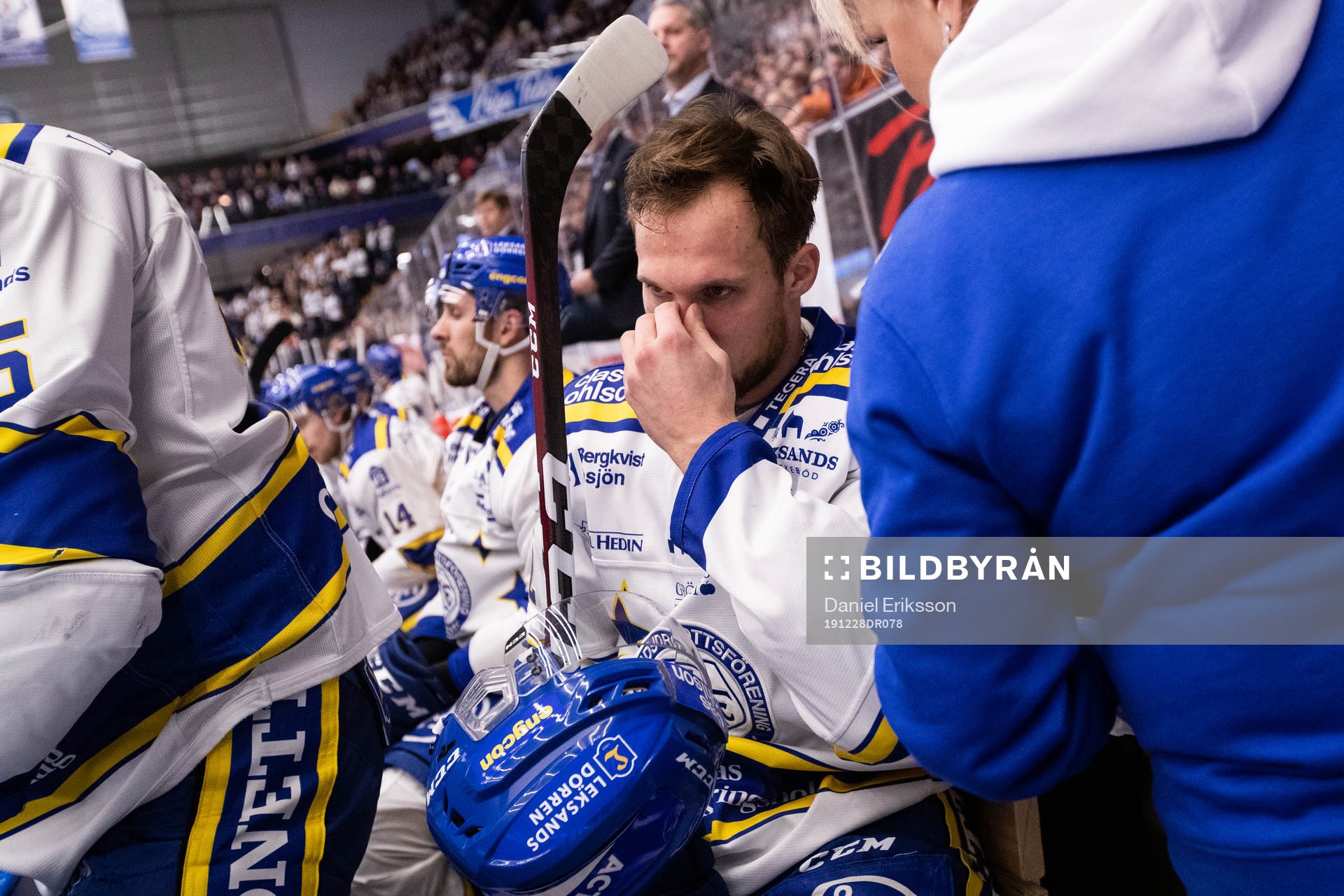 Leksands Fredrik Forsberg i båset