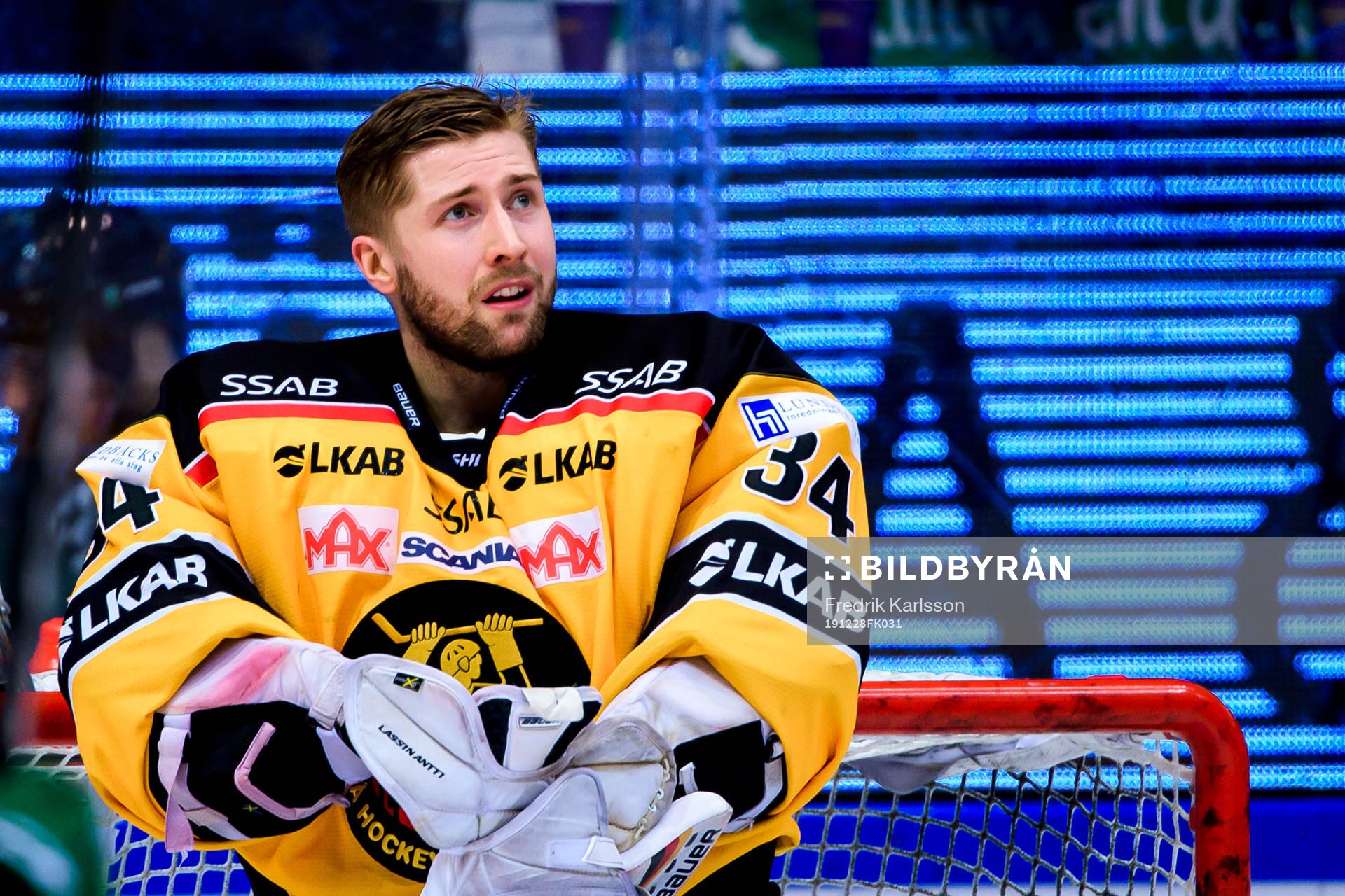 Luleås målvakt Joel Lassinantti