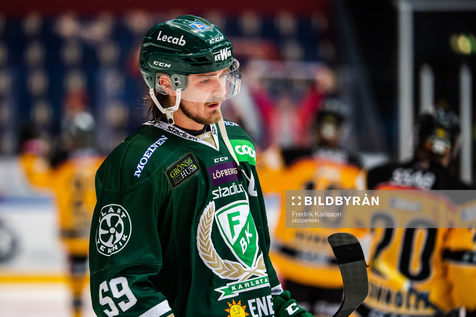 Färjestads Linus Johansson deppar
