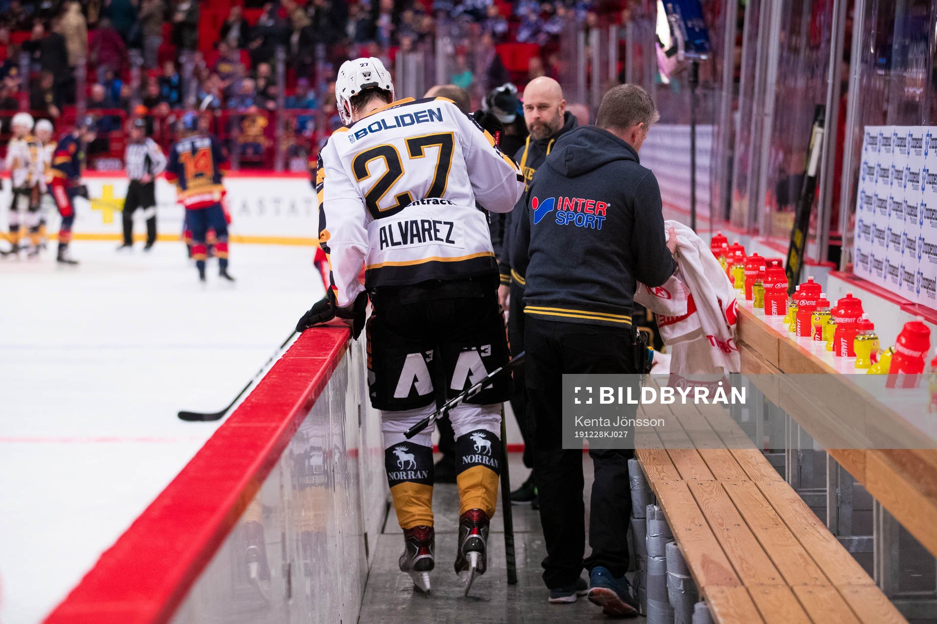 Skellefteås Robin Alvarez med en skada