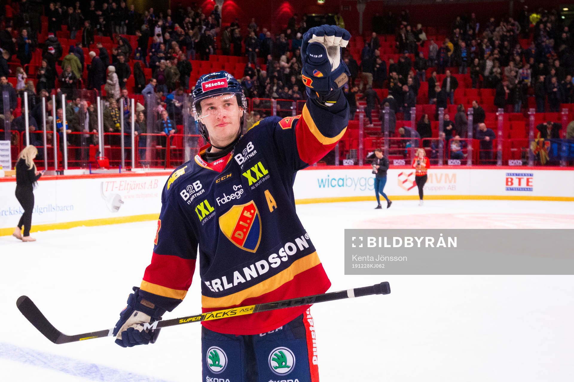 Djurgårdens Tom Nilsson jublar