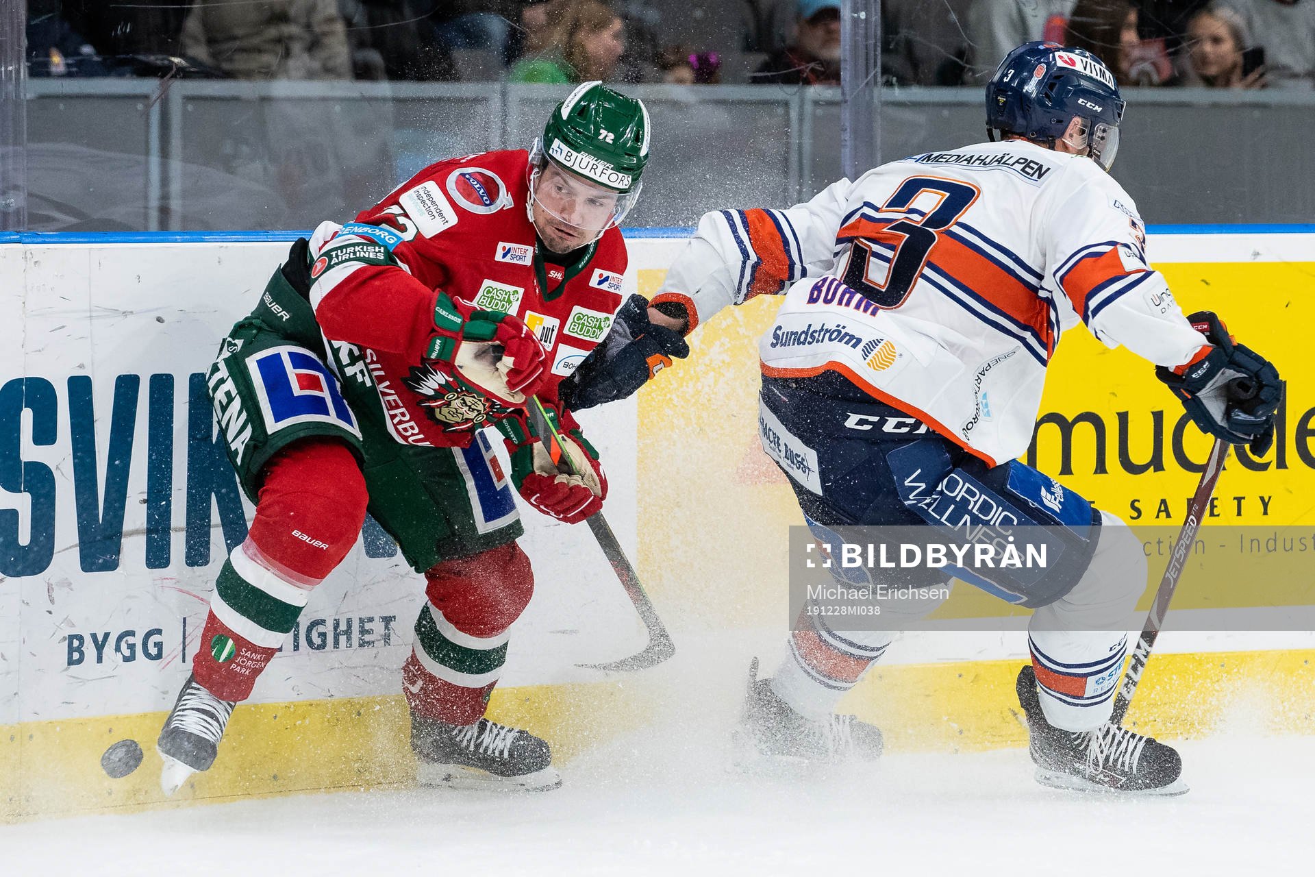 Frölundas Patrik Carlsson och Växjös Oliver Bohm