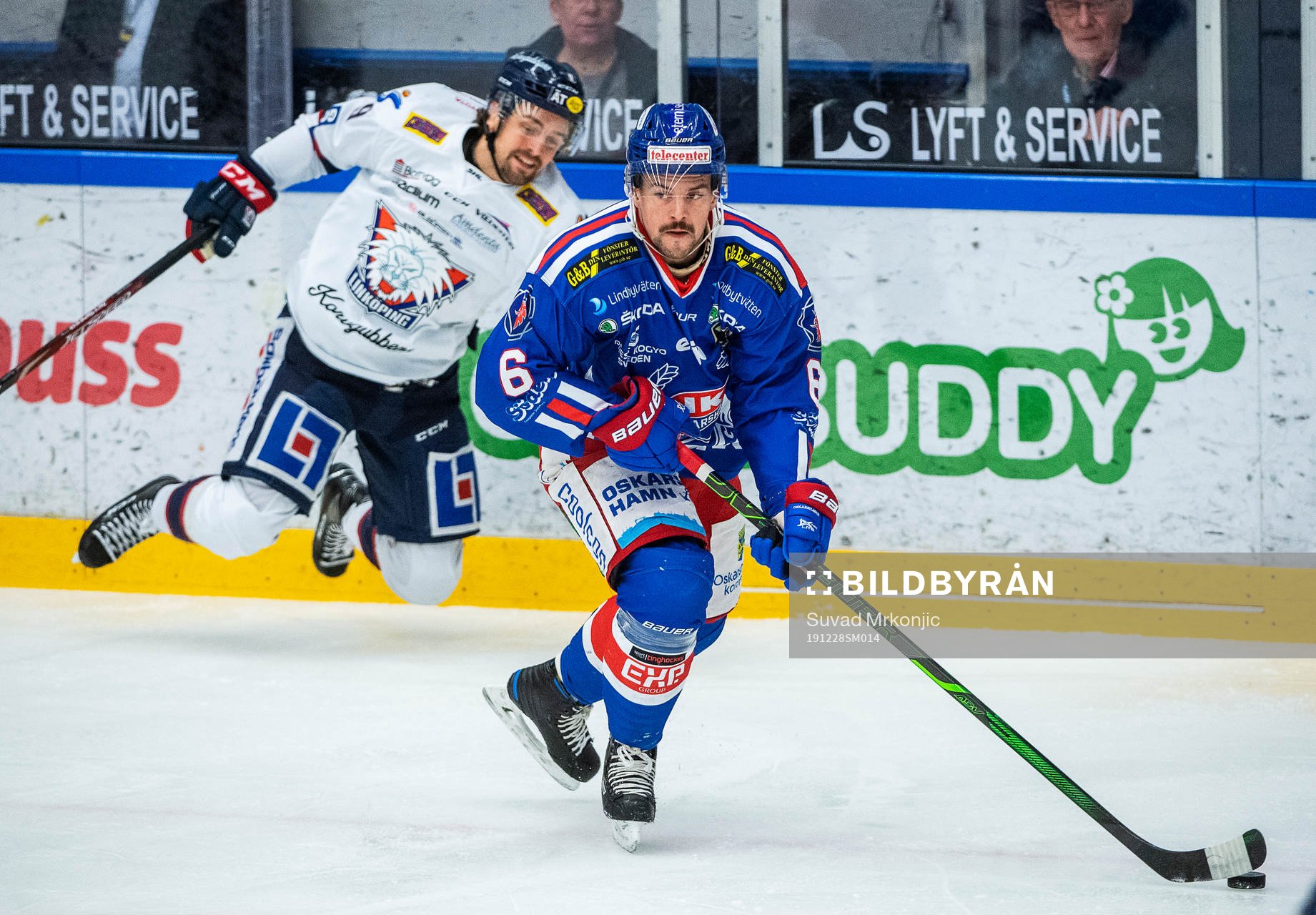 Oskarshamns Jesper Dahlroth och Linköpings Mikael Frycklund