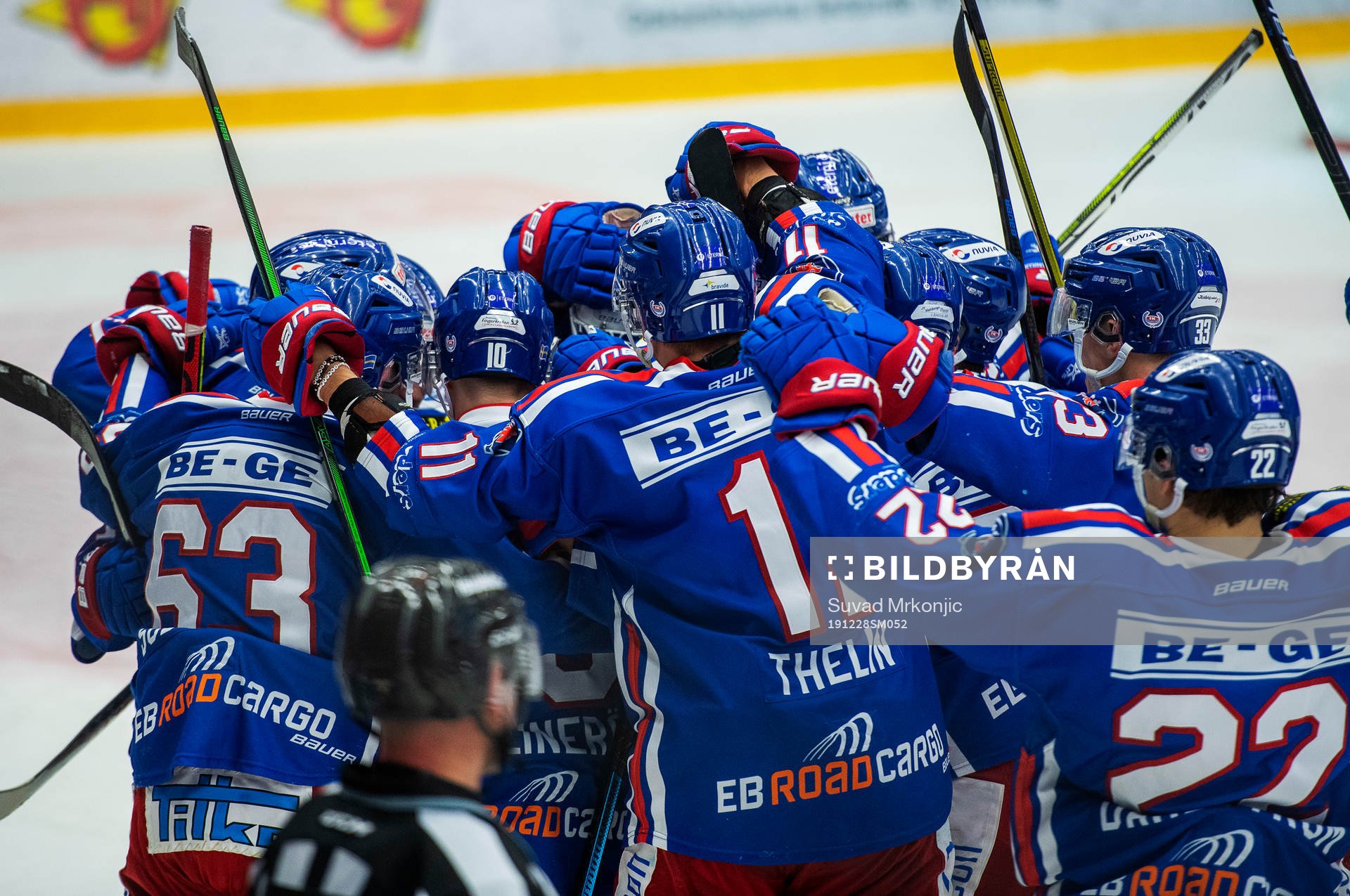 Oskarshamns spelare jublar