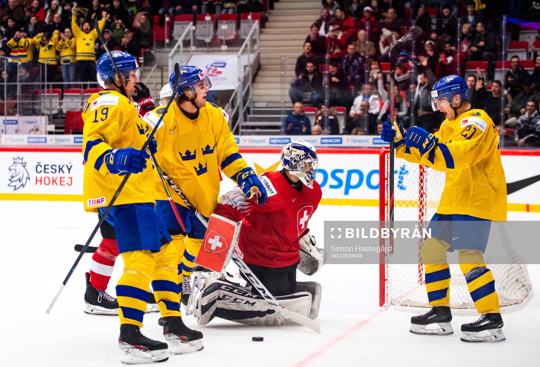 David Gustafsson , Samuel Fagemo and Nils Höglander of