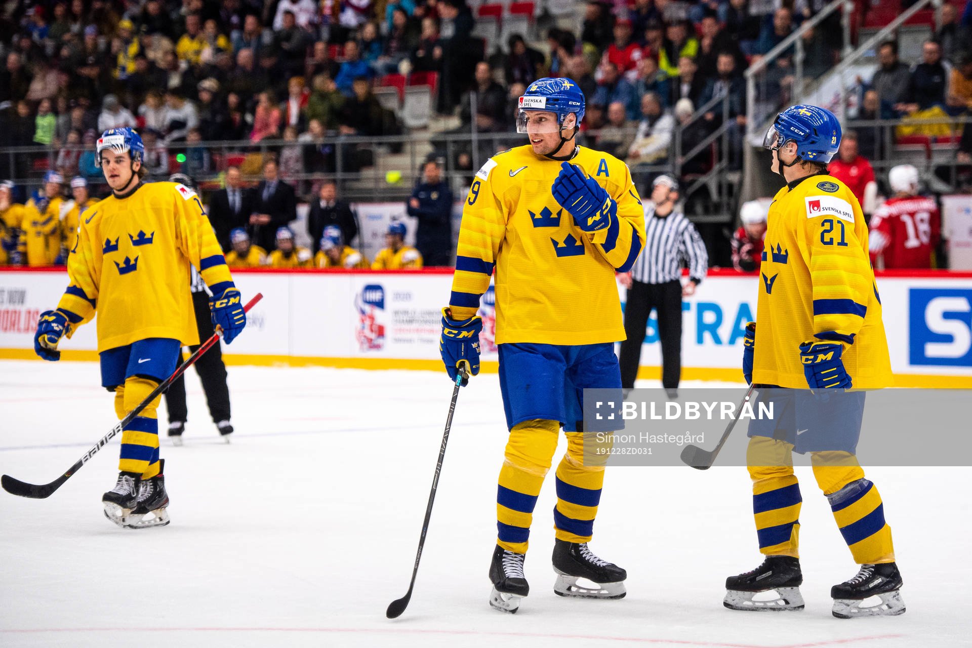 Samuel Fagemo , David Gustafsson and Nils Höglander of