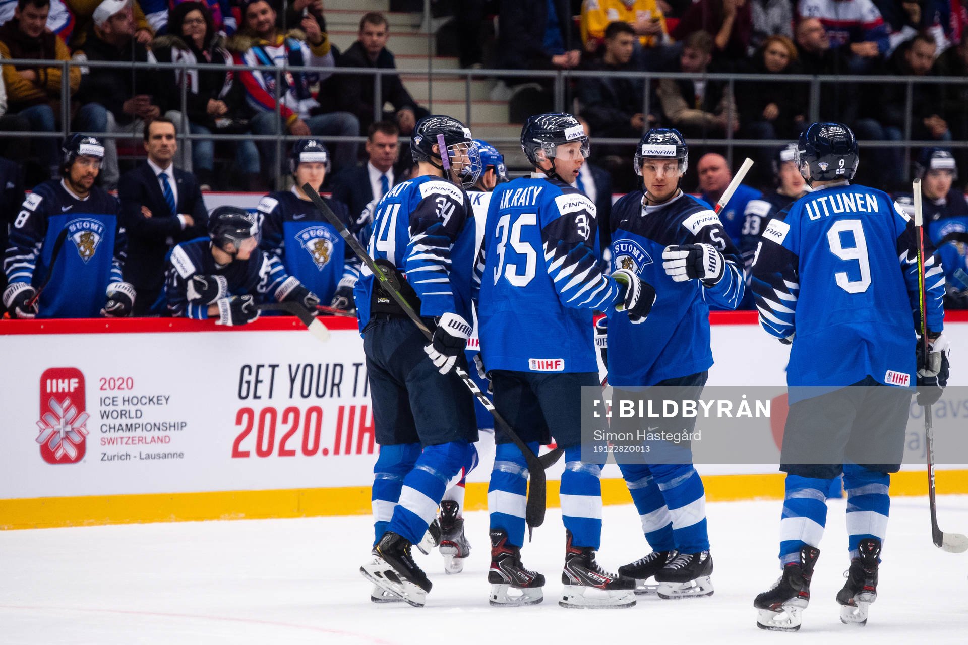 Aatu Räty , Aku Räty and Mikko Kokkonen of Finland