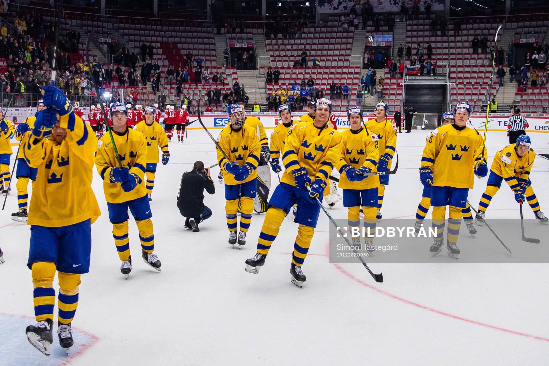David Gustafsson of Sweden celebrates