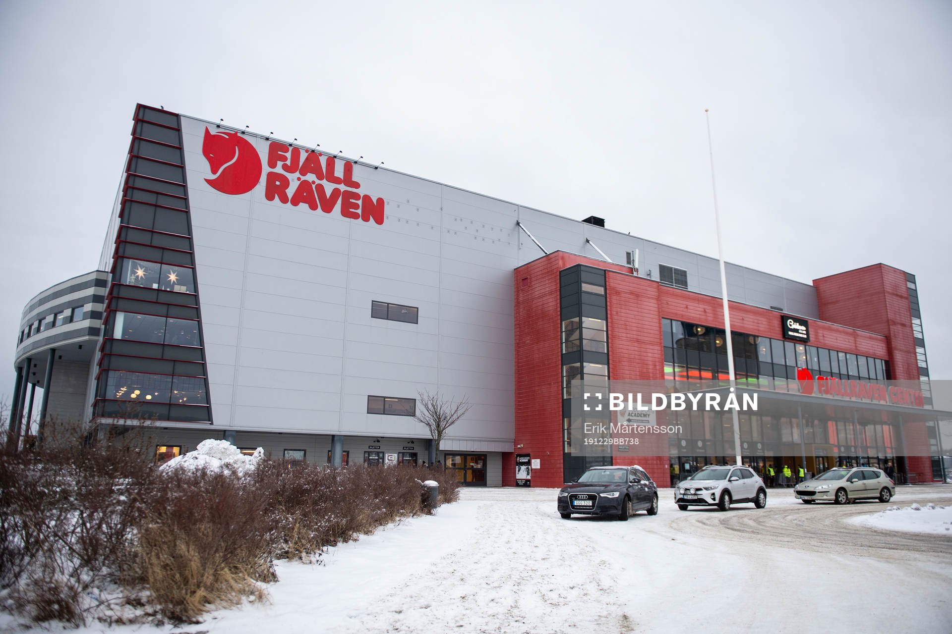 Exteriör av Fjällräven Center
