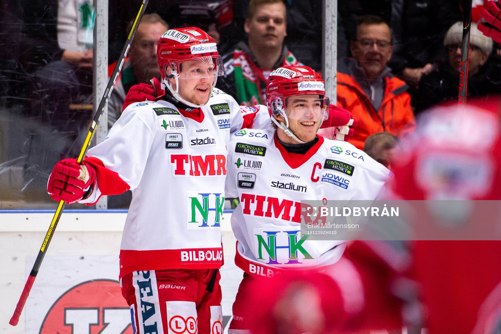 Timrås Jens Lööke och Emil Berglund jublar