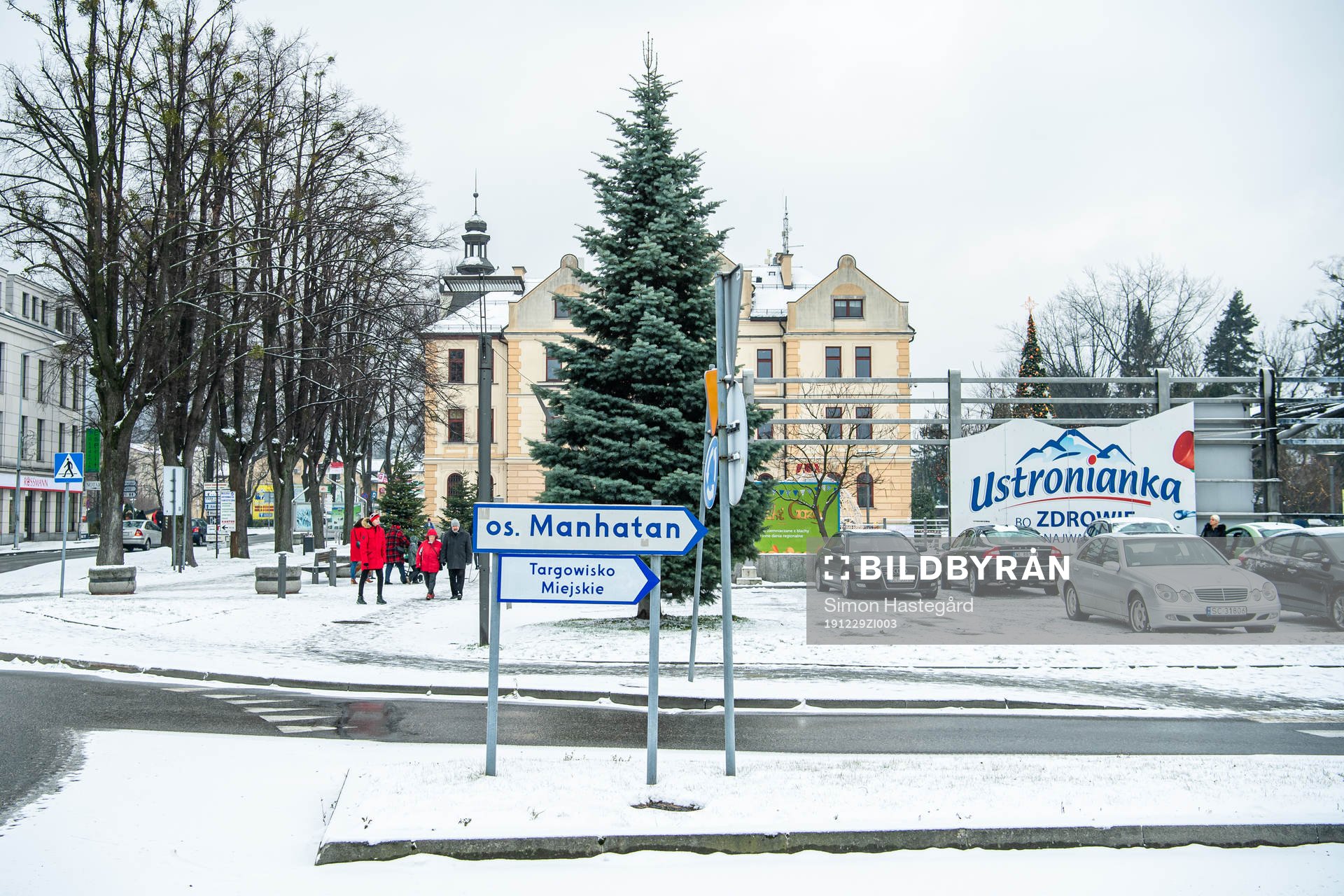 General view from downtown Ustroń