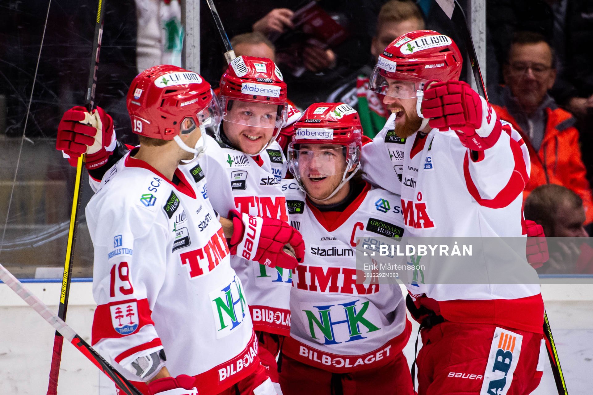 Timrås Tobias Lindberg, Jens Lööke, Emil Berglund och