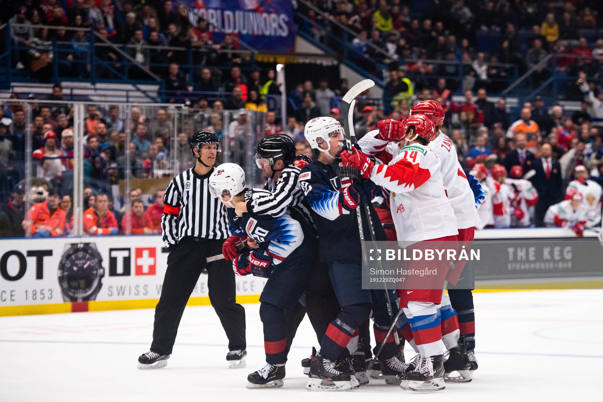 Fight between Parker Ford of USA and Grigori Denisenko of