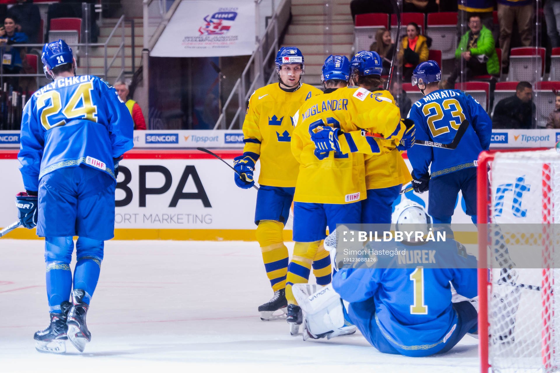 Samuel Fagemo, David Gustafsson and Nils Höglander of