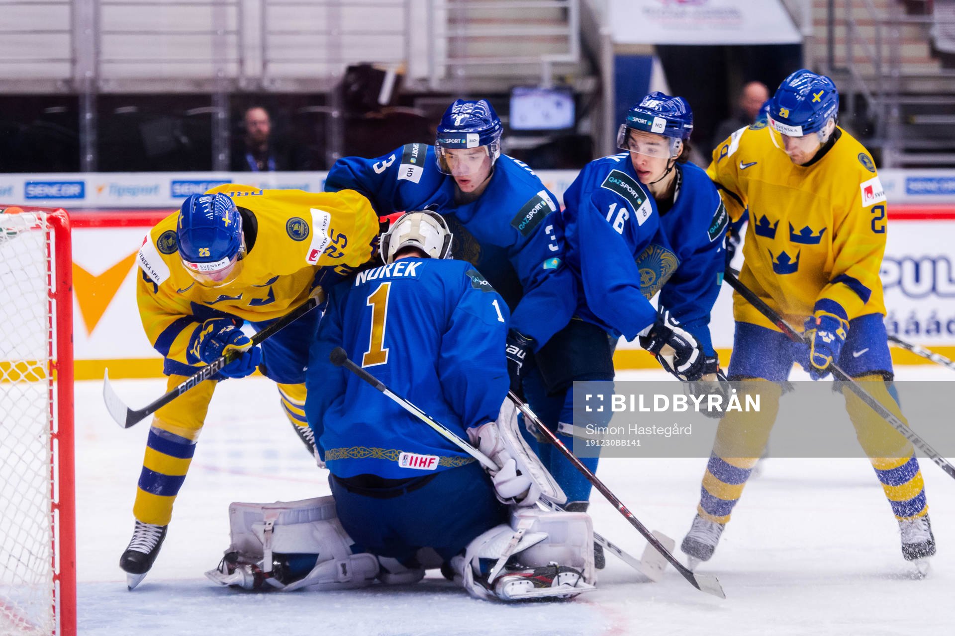 Linus Öberg and Linus Nässén of Sweden against