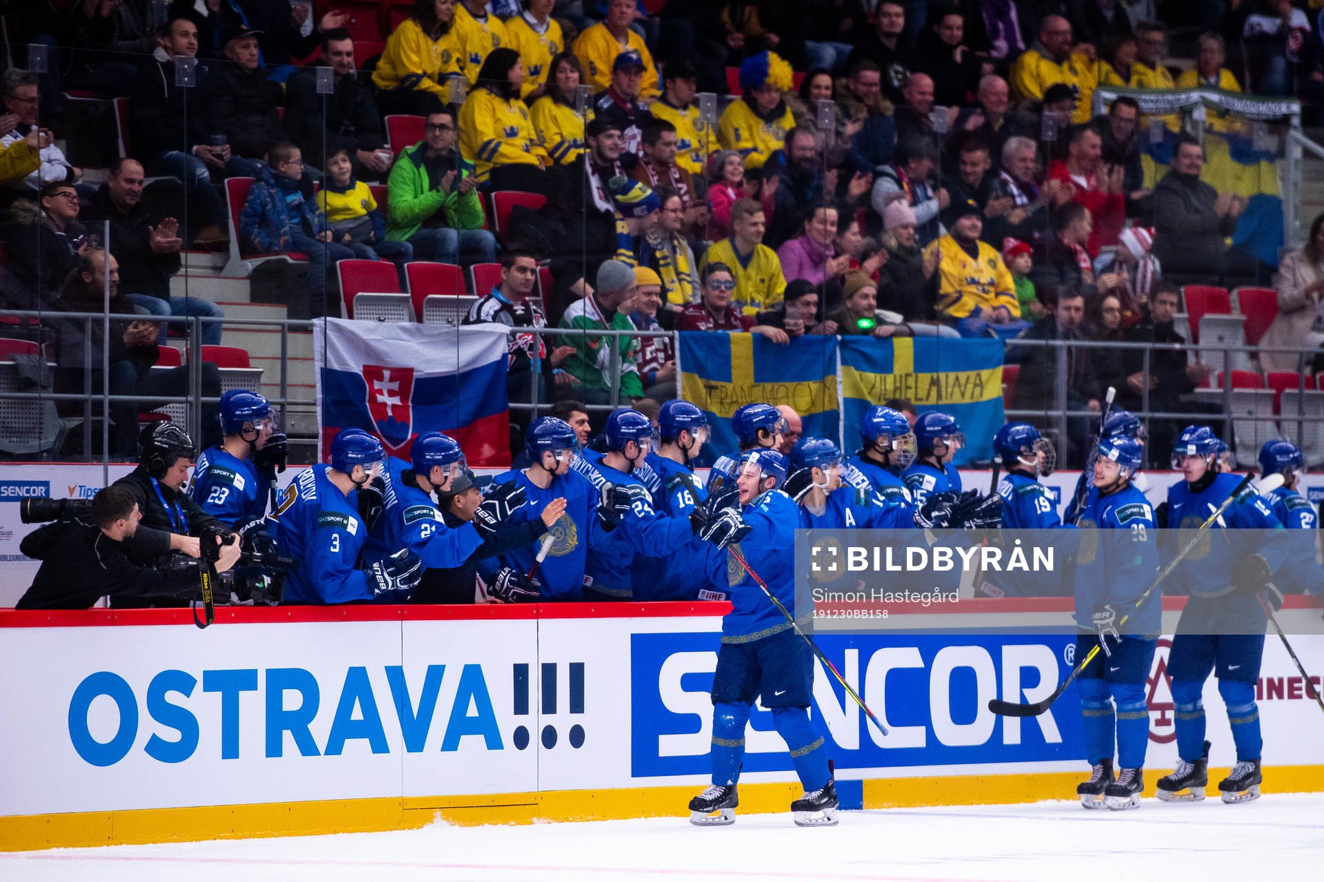 Oleg Boiko of Kazakhstan celebrates the 1-5 goal