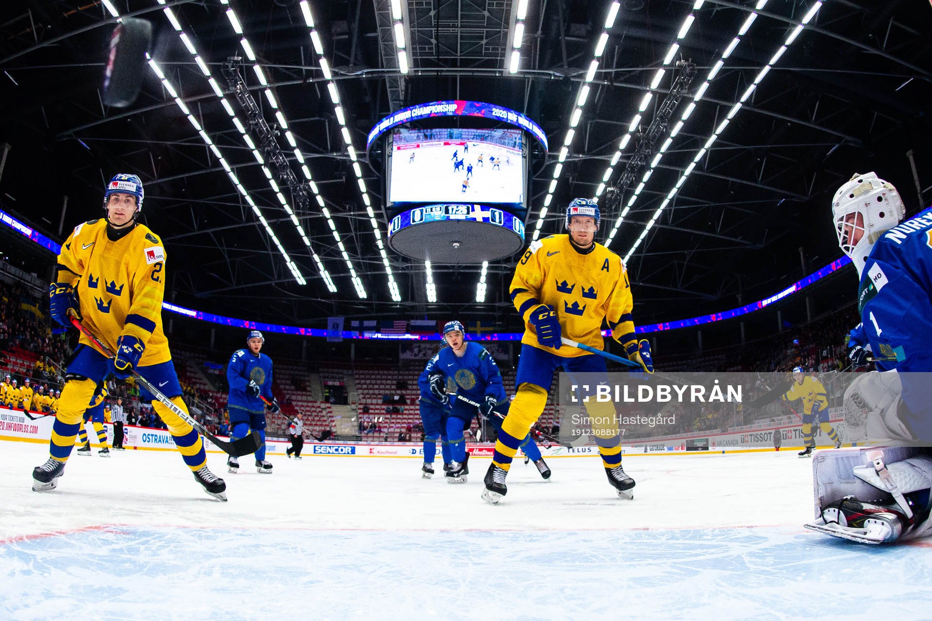 Samuel Fagemo of Sweden scores the 0-2 goal behind Nils