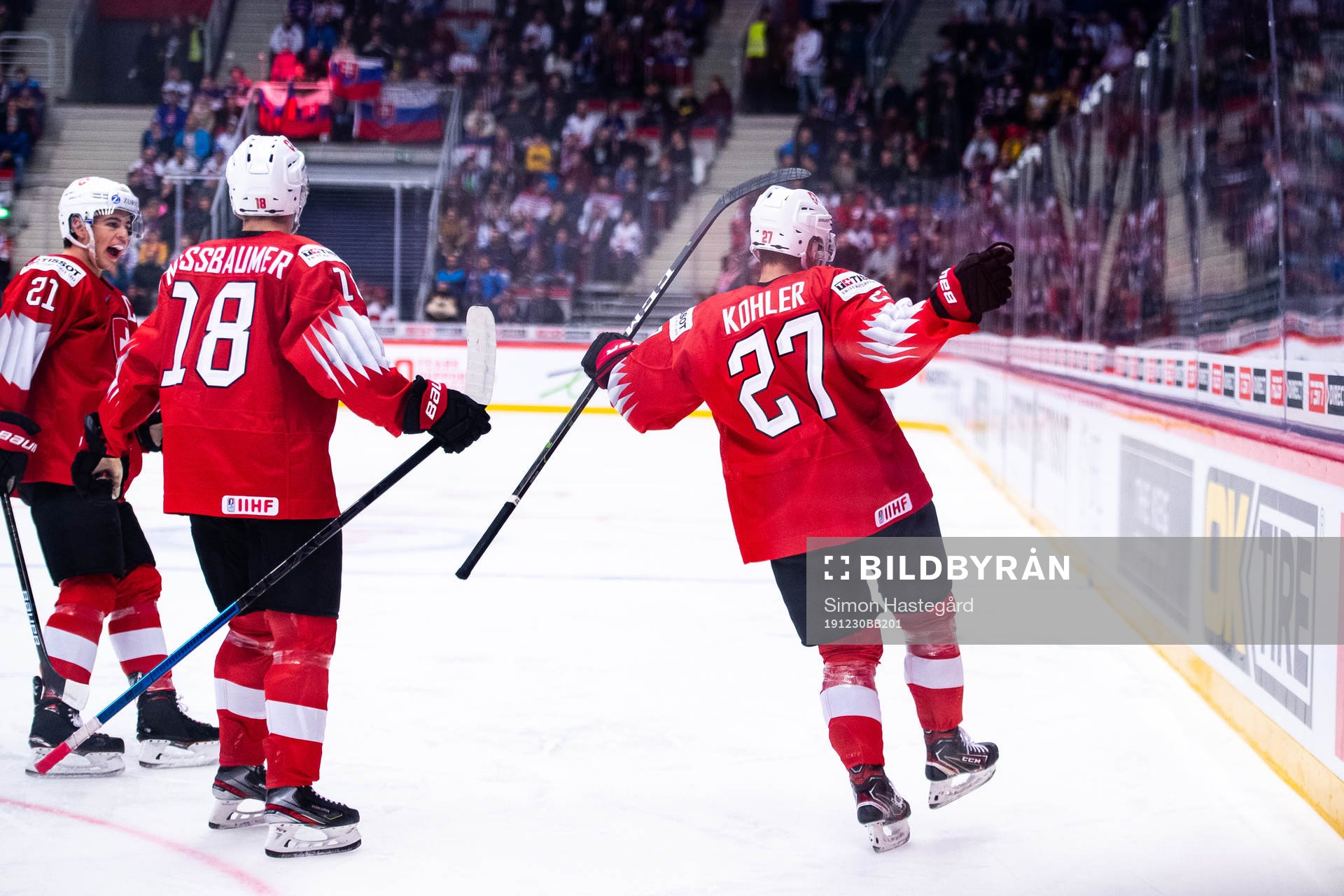 Gilian Kohler of Switzerland celebrates the 0-1 goal