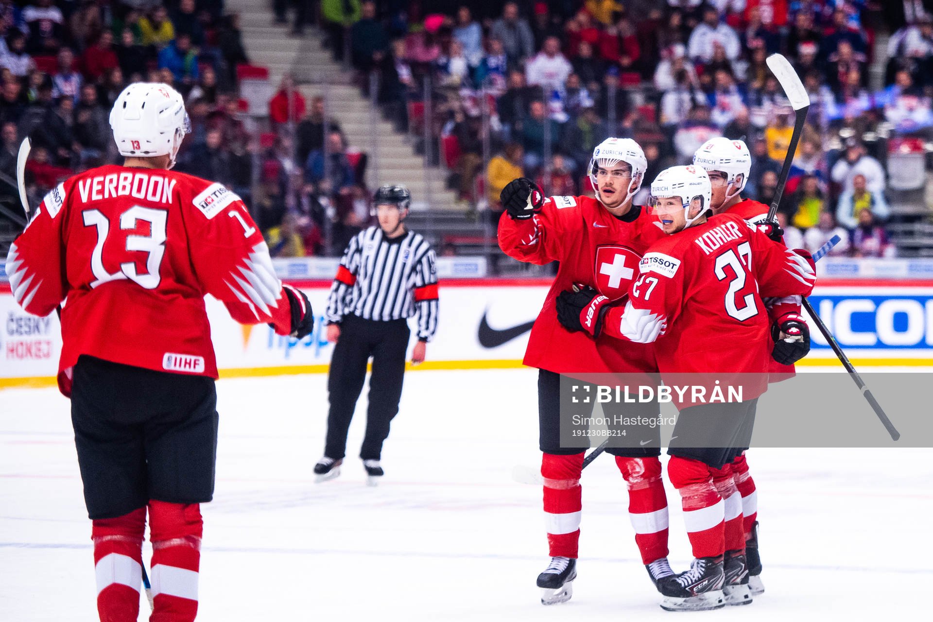 Valentin Nussbaumer of Switzerland celebrates the 0-3 goal