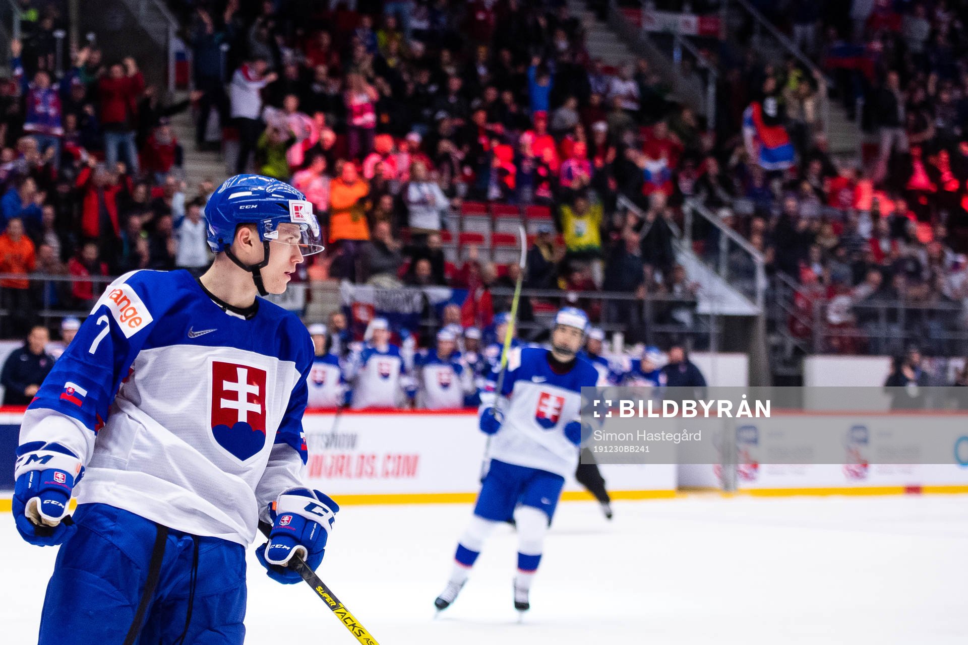 Martin Fasko-Rudas of Slovakia celebrates the 1-4 goal