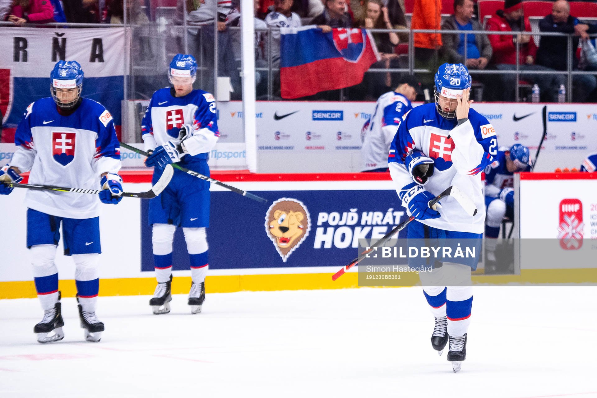 Samuel Knazko of Slovakia looks dejected