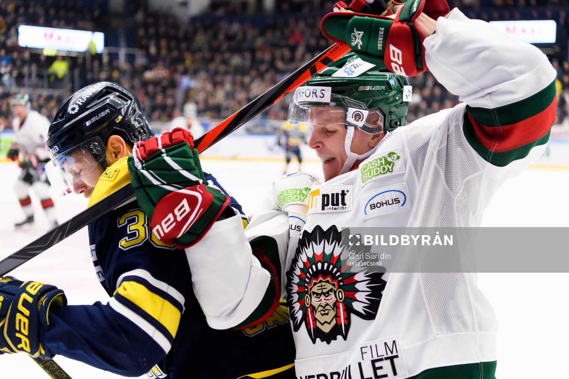 s Anthony Camara och Frölundas Max Friberg