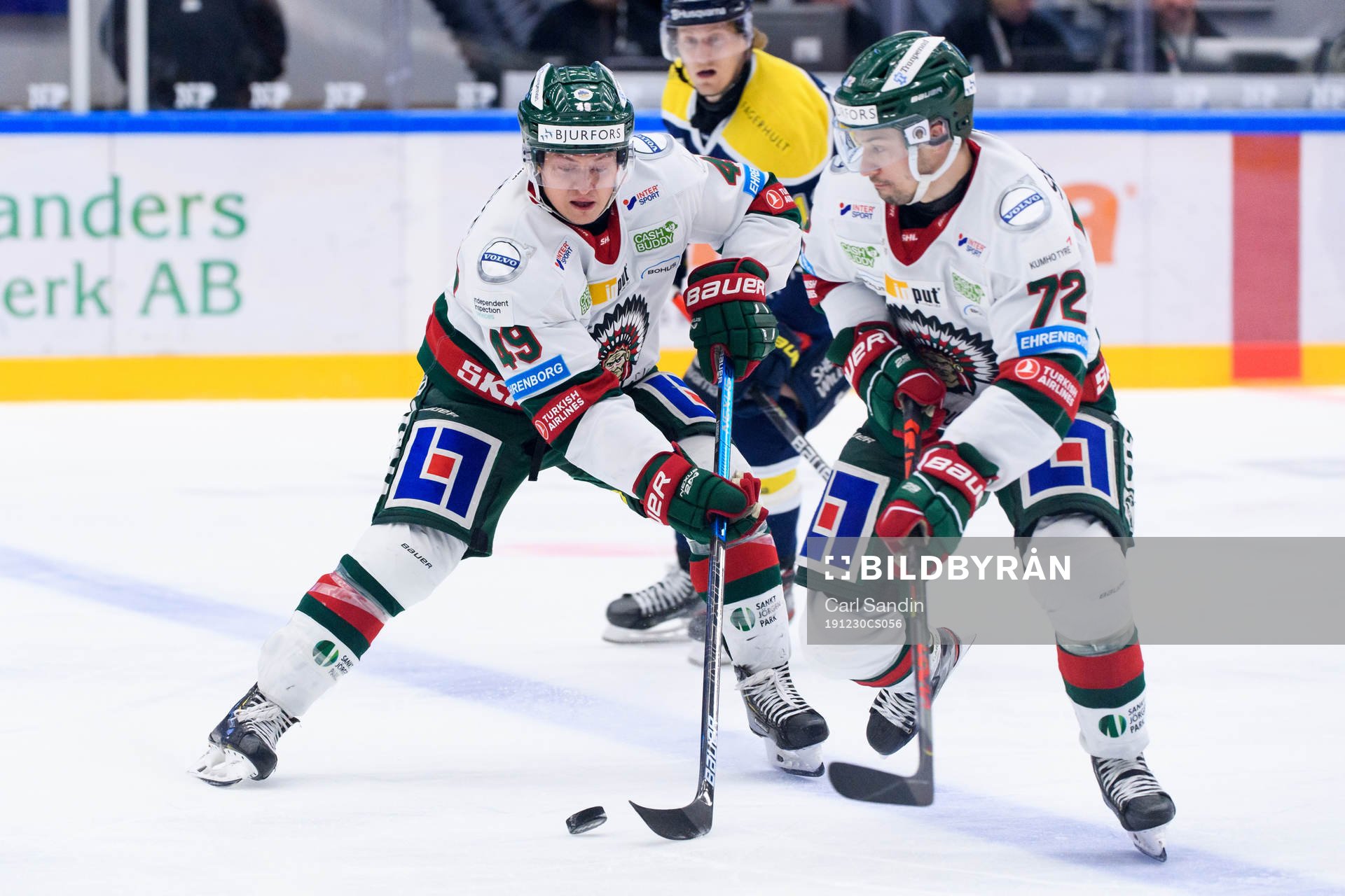 Frölundas Rhett Rakhshani och Patrik Carlsson