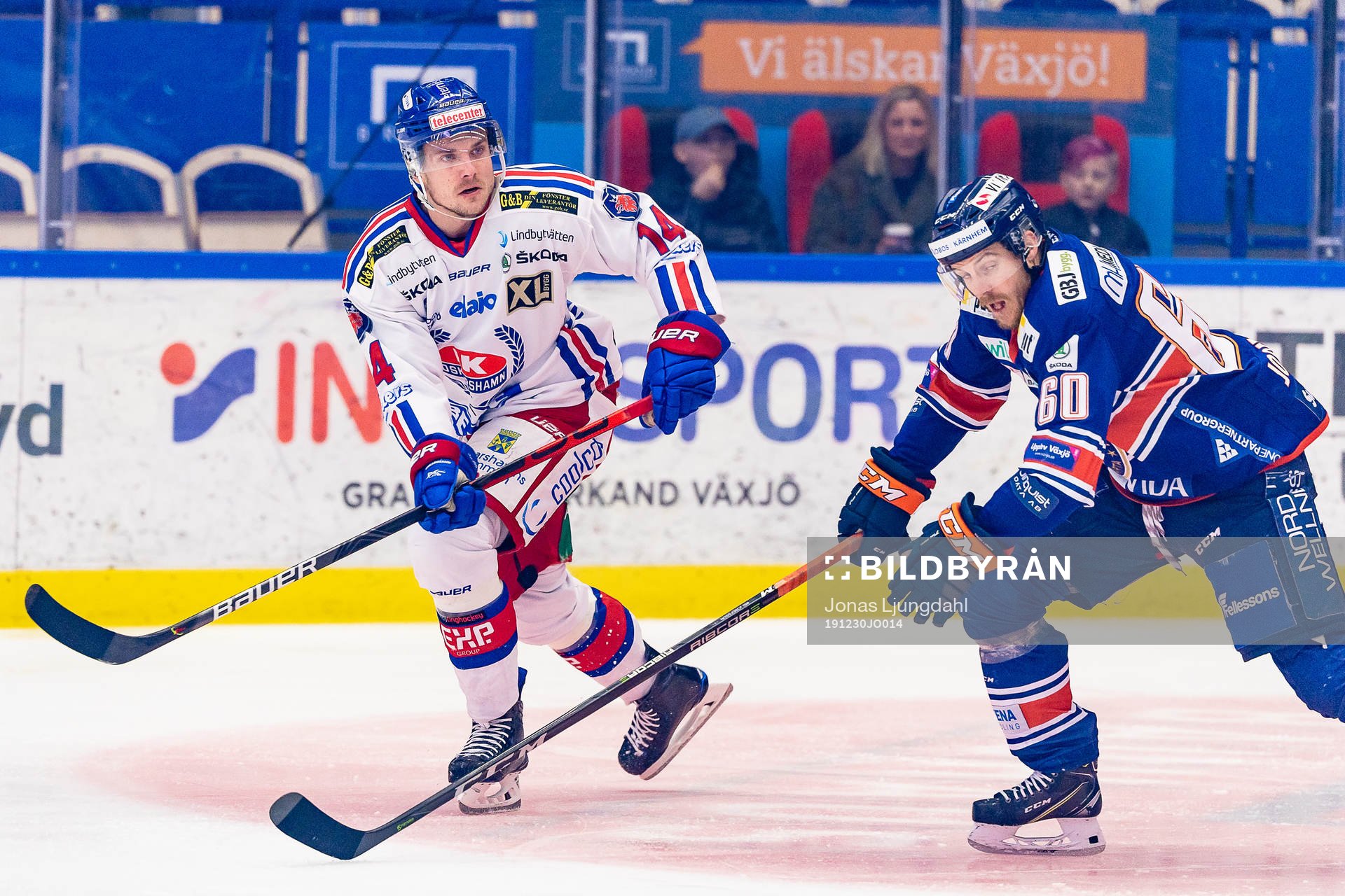 Oskarshamns Pontus Netterberg jagas av Växjös Erik