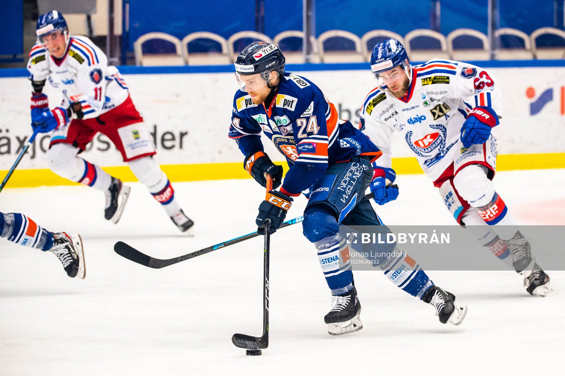 Växjös Brendan Shinnimin och Oskarshamns Robin Söderqvist