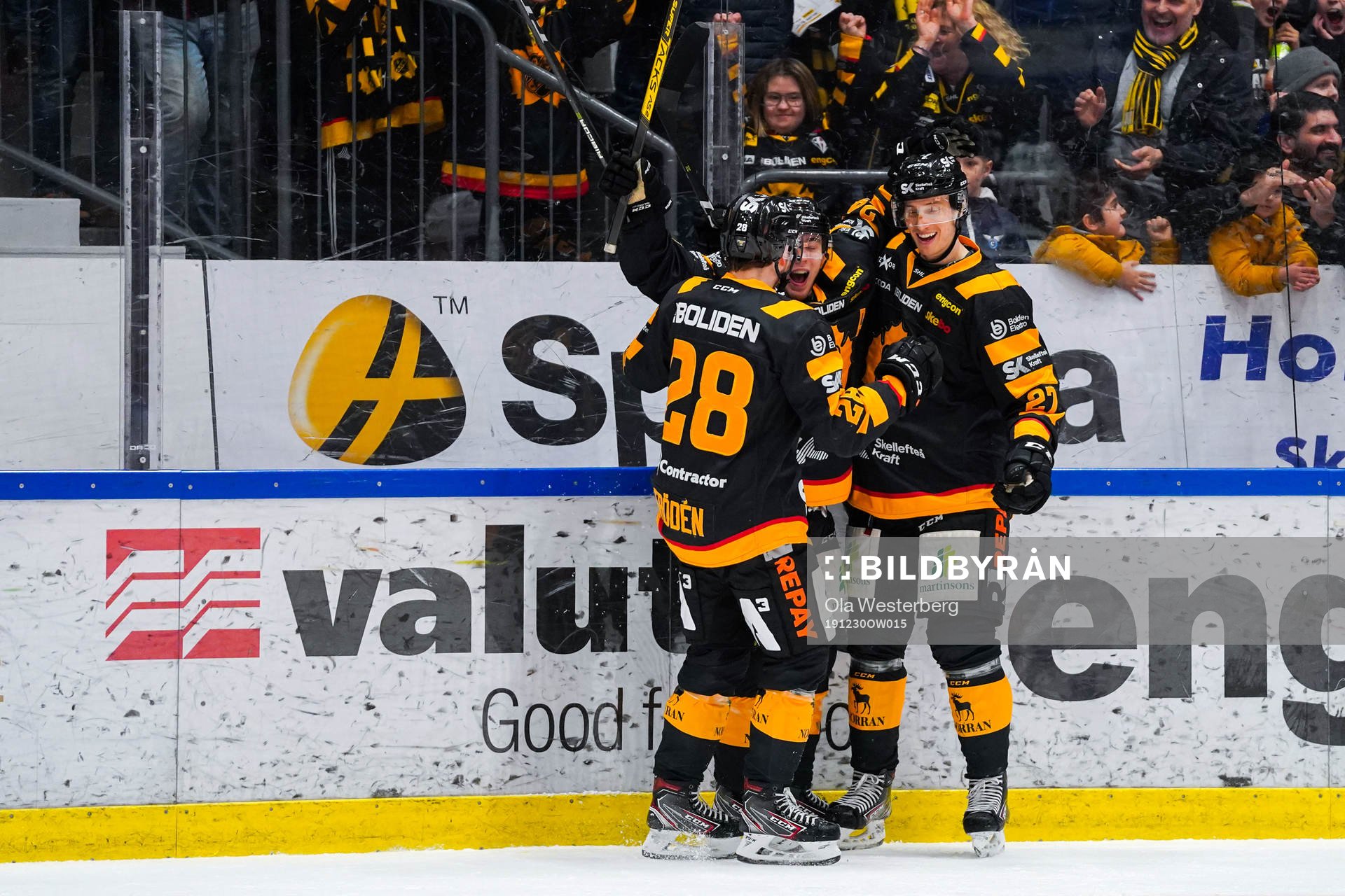 Skellefteås Jesper Frödén, Andreas Wingerli och Robin