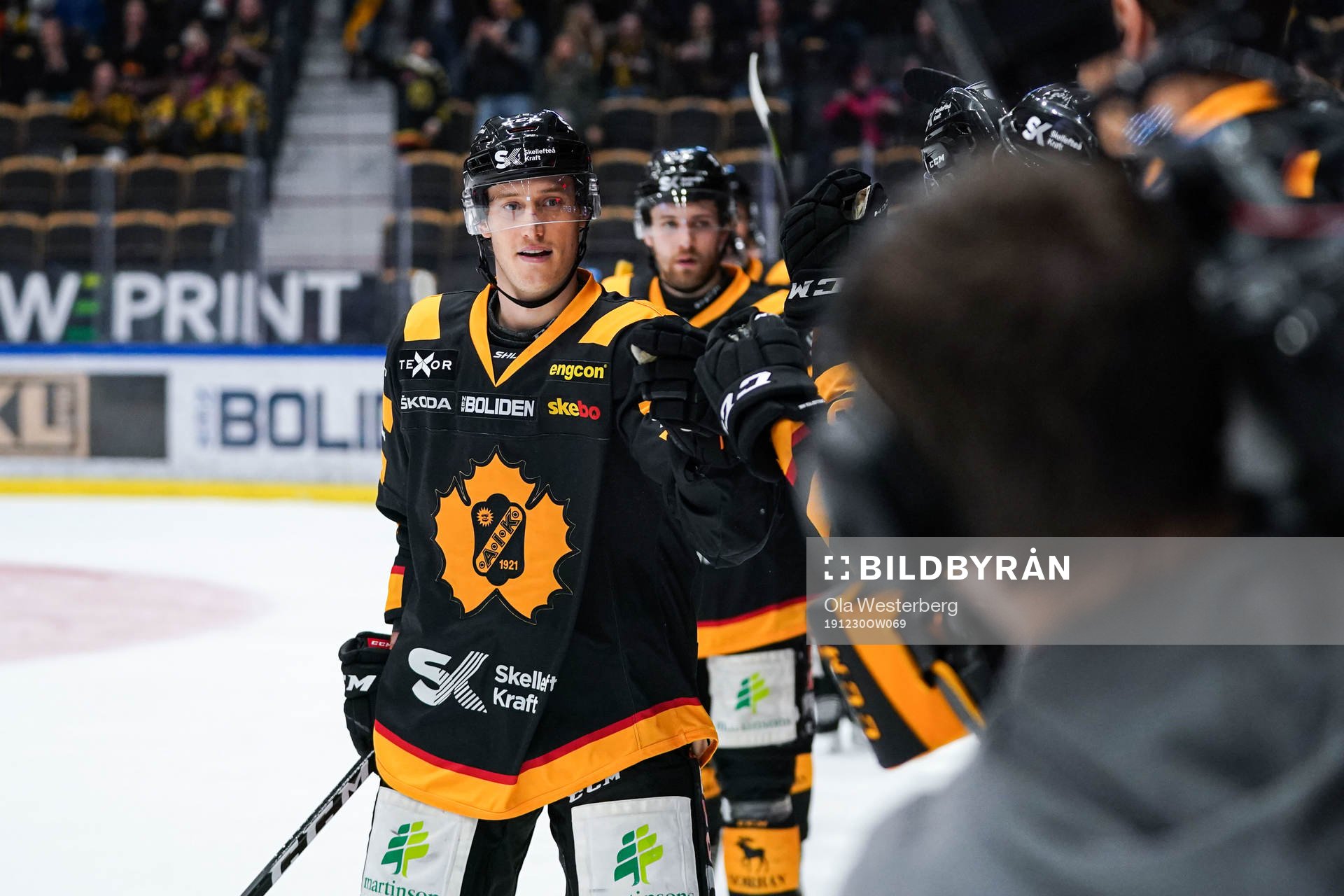 Skellefteås Robin Alvarez jublar