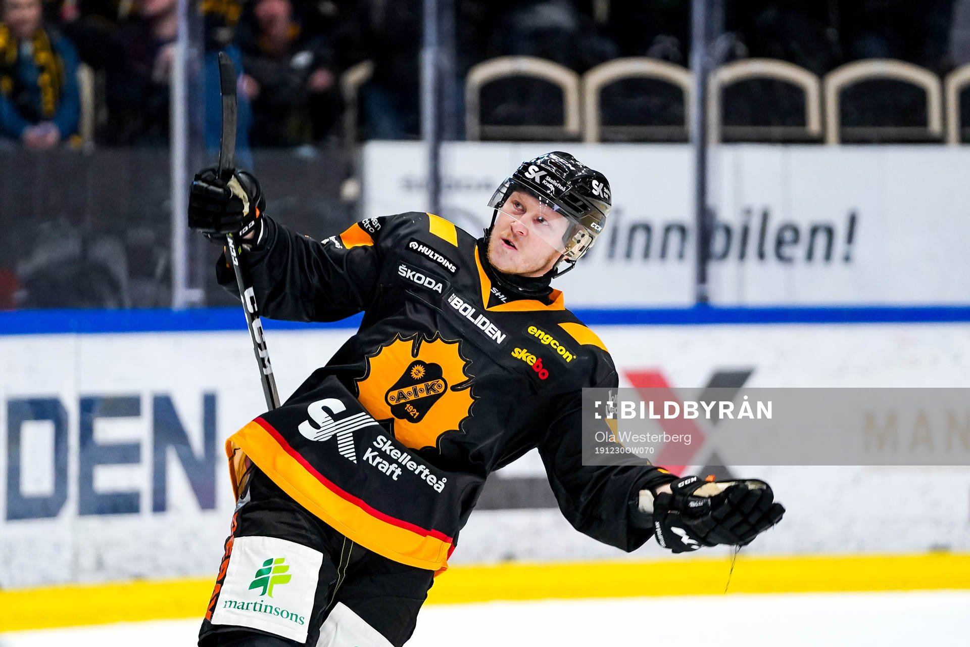 Skellefteås Tuomas Kiiskinen  jublar