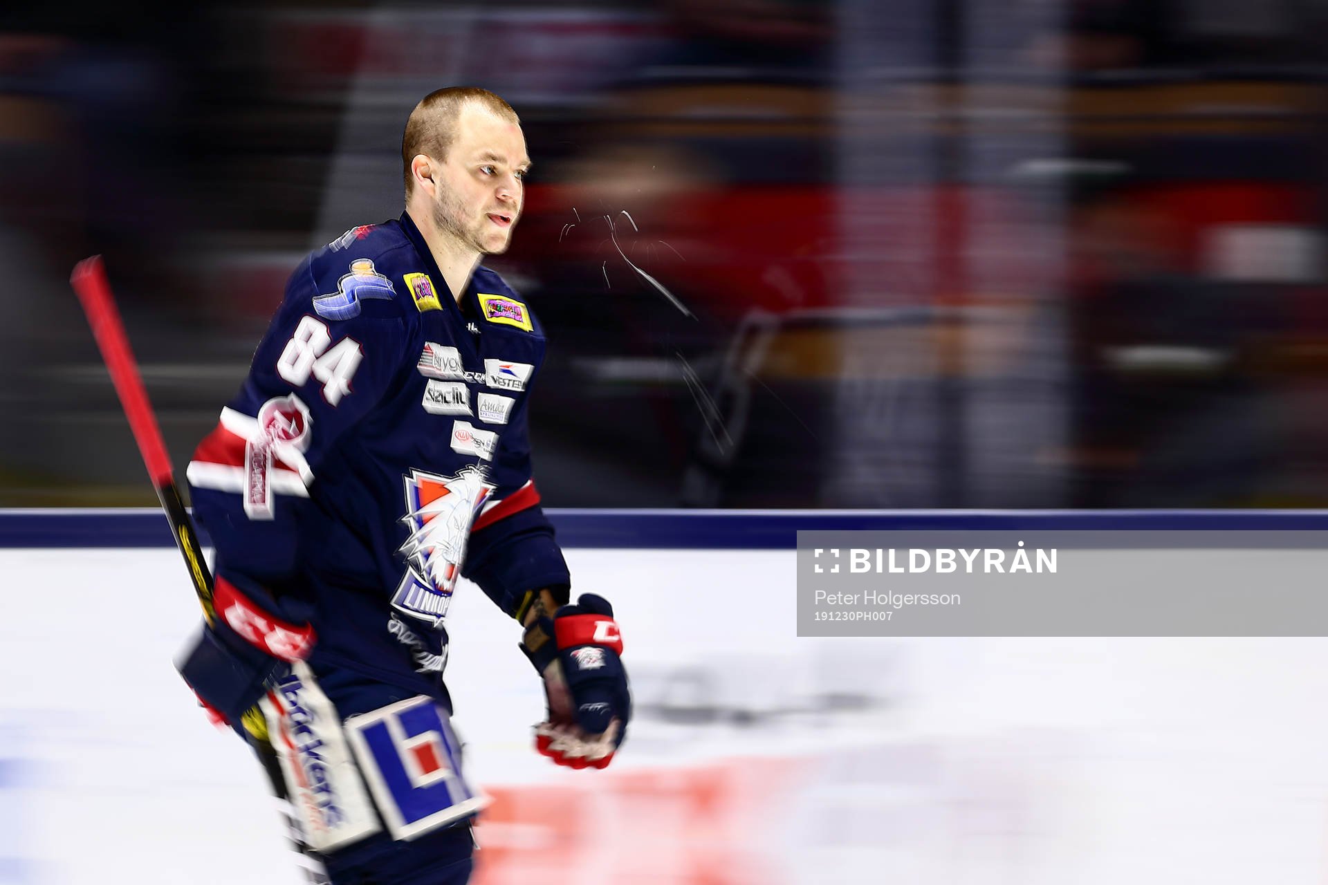 Linköpings Jimmy Andersson före ishockeymatchen i SHL