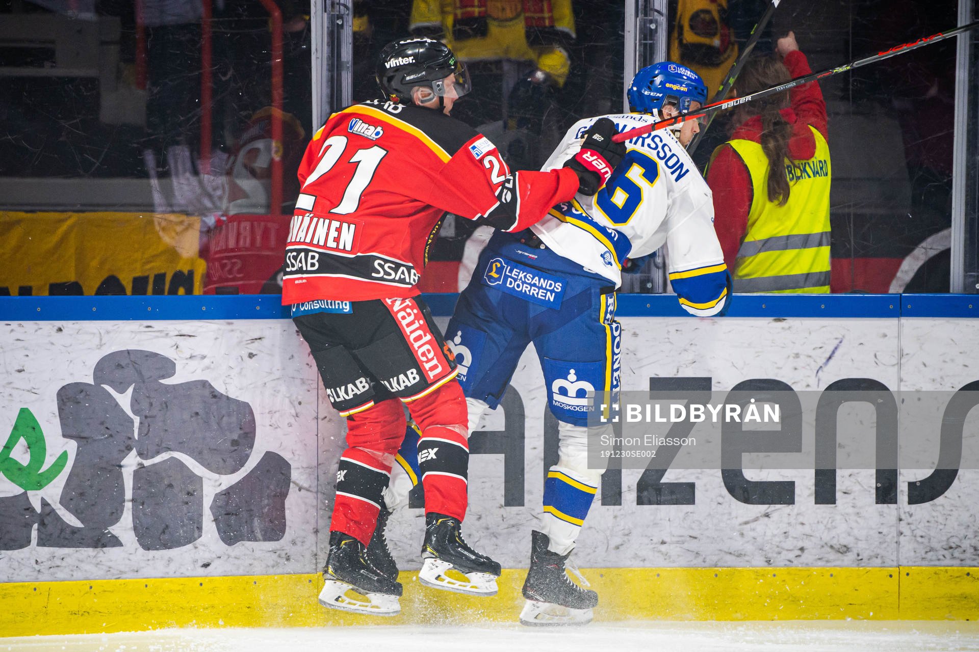 Luleås Juhani Tyrväinen och Leksands Daniel Gunnarsson