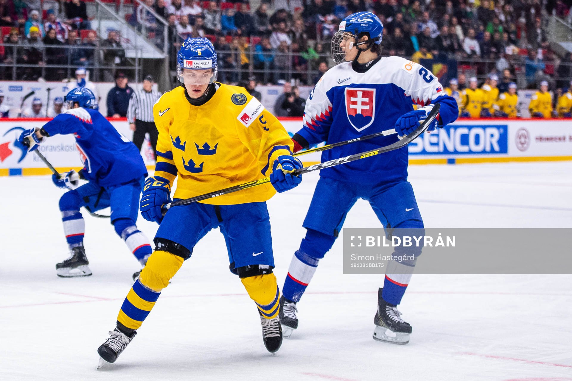 Philip Broberg of Sweden and Michal Mrazik of Slovakia