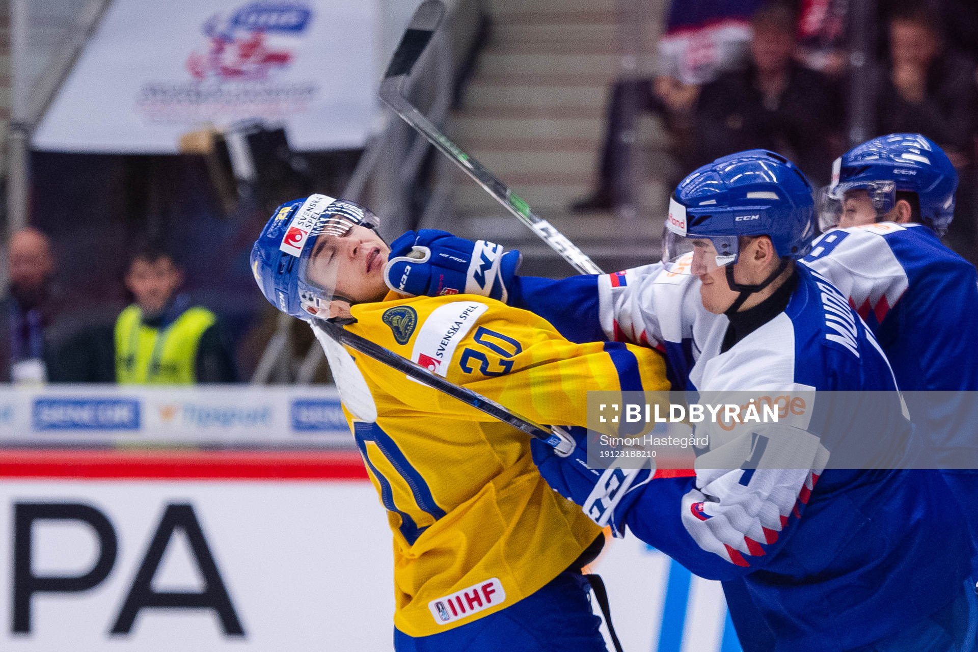 Nikola Pasic of Sweden fights David Mudrak of Slovakia