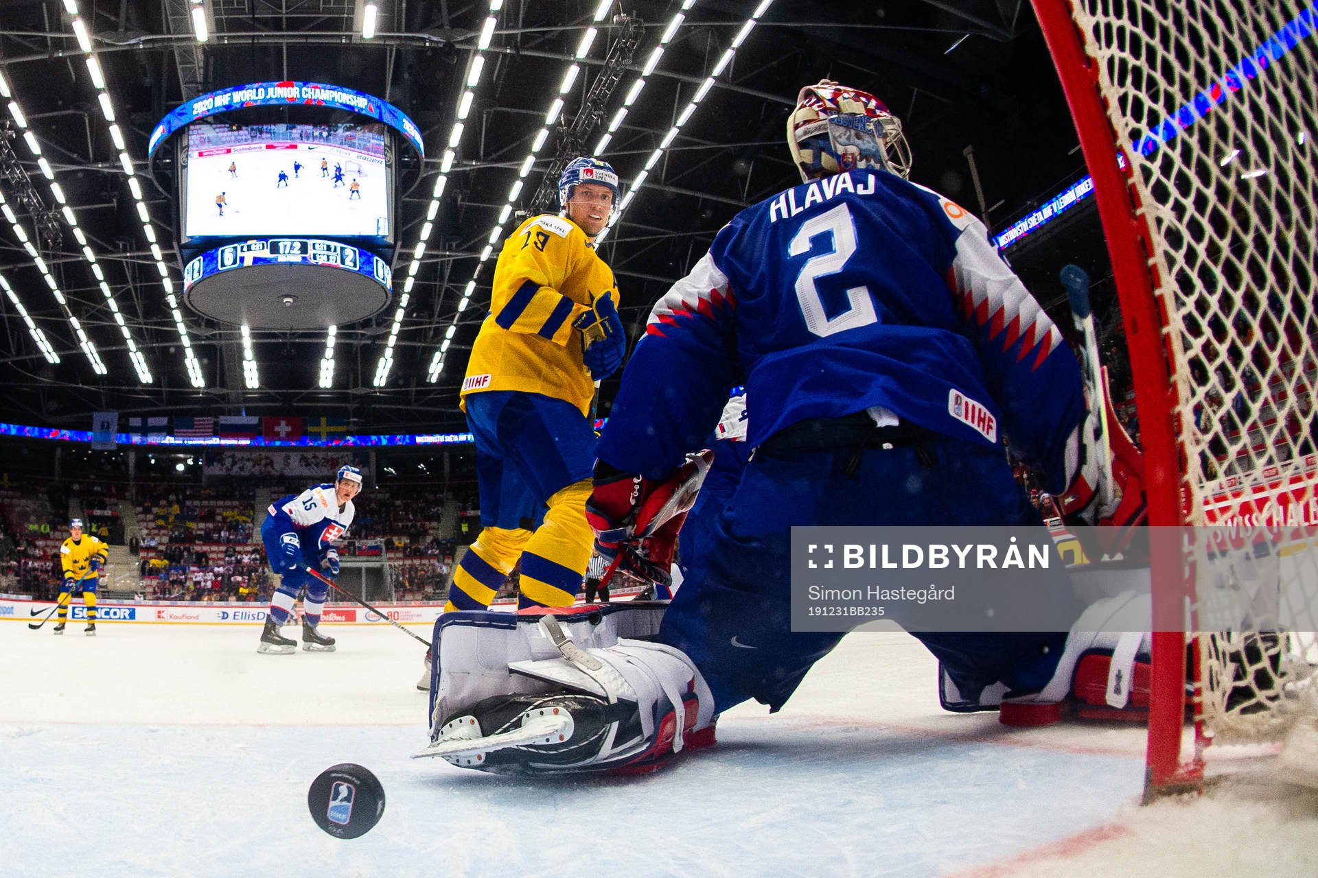Samuel Fagemo of Sweden, not pictured, scores the 2-6 goal