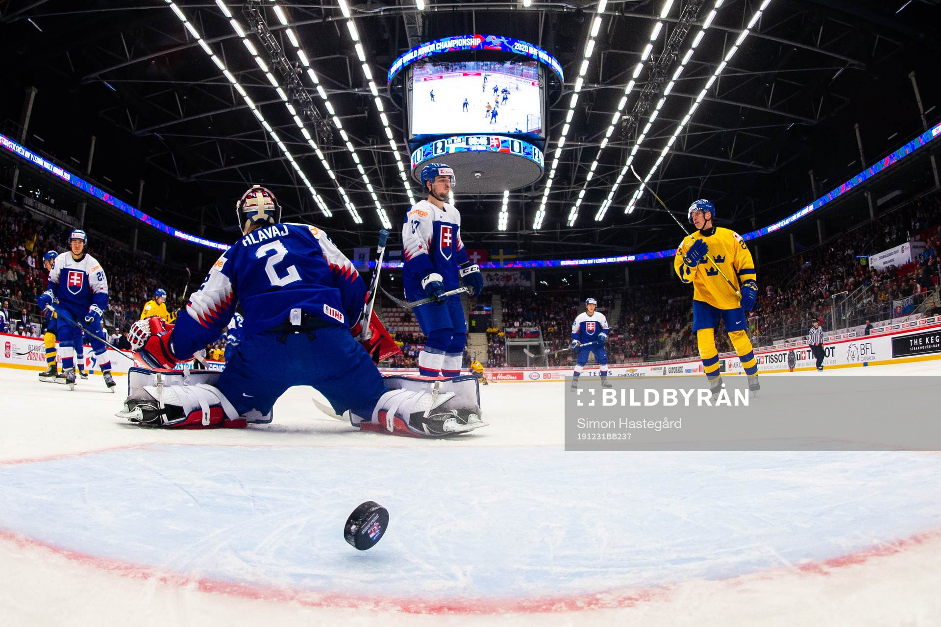 Philip Broberg of Sweden scores the 3-0 goal  behind
