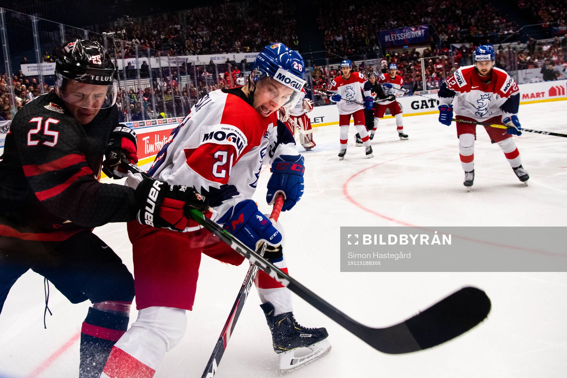 Aidan Dudas of Canada and Adam Raska of Czech Republic